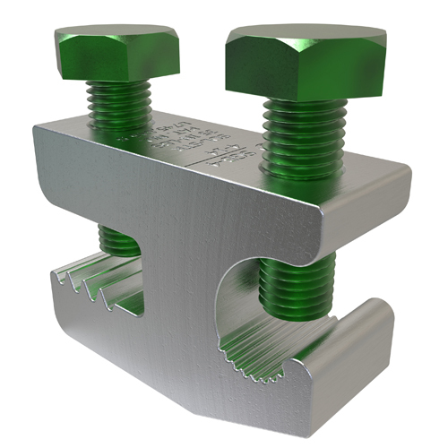 Aluminum Lay-in Ground Lug, Dual Rated, Conductor Range 4-14, Tin Plated, UL, CSA
