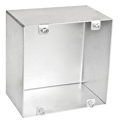 Blank Welded Junction Box 3" Deep no Knockout, 4-11/16", 25 Pak