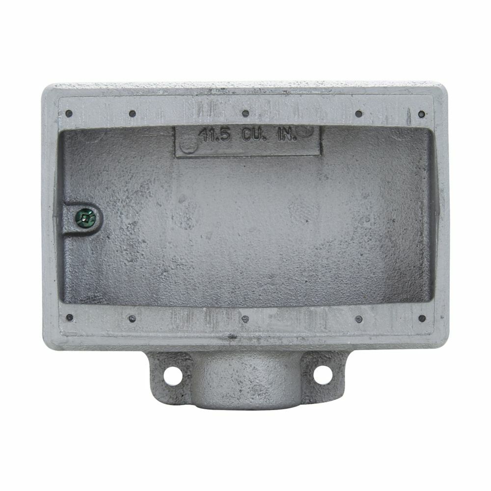 Eaton Crouse-Hinds series Condulet FS device box, Shallow, Feraloy iron alloy, Three-gang, 1"