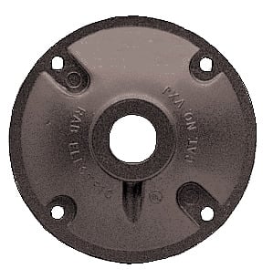 Weatherproof Cover Heavy Duty 4" 1/2" Tap, Bronze