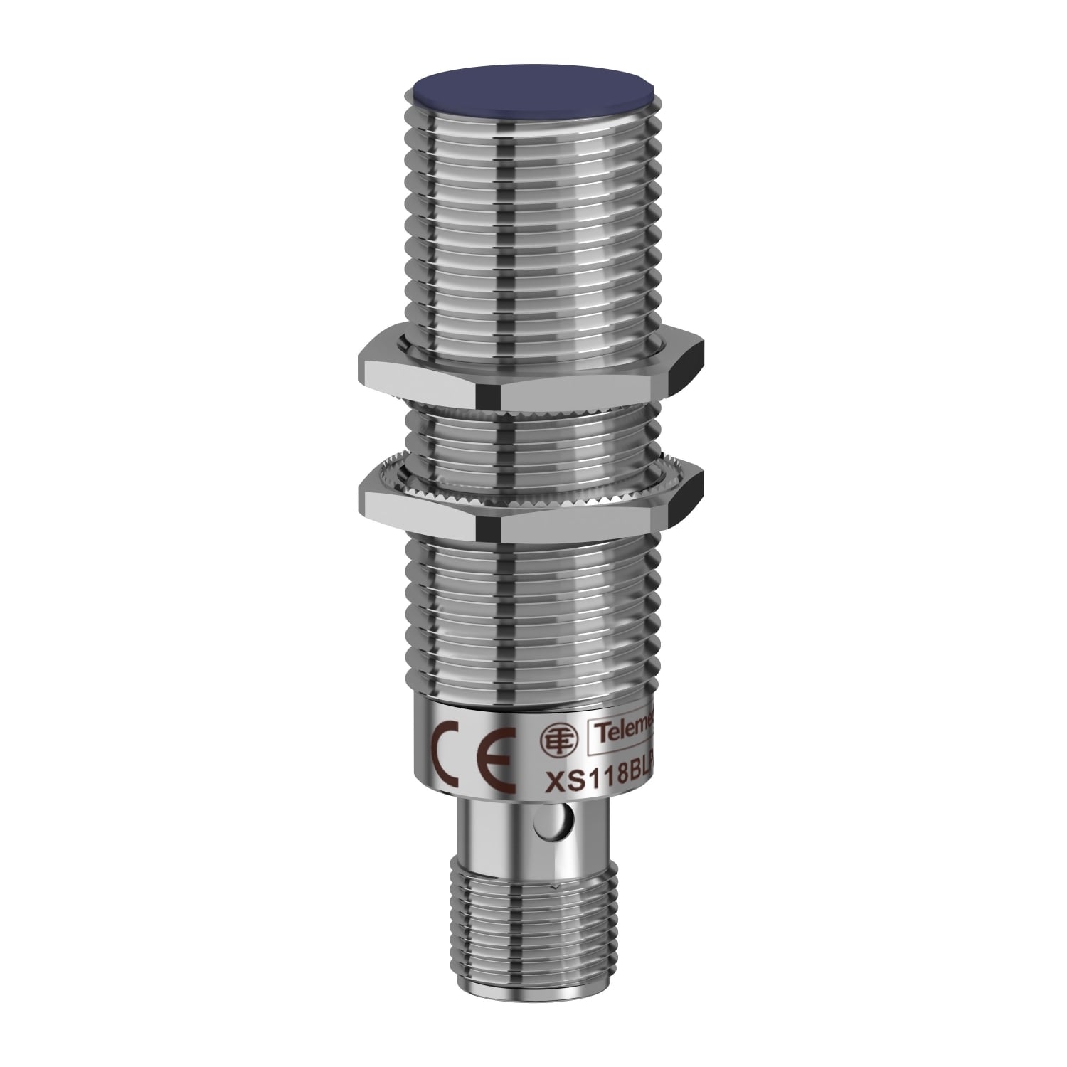 inductive sensor XS1 M18, L64mm, brass, Sn5mm, 12..24VDC, M12