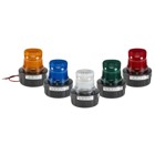 LED Flashing Combination Audible/Visual Signal, 120VAC, Blue - Available in 24VDC and 120VAC. 50,000 hour LED light source. Surface mount, integrated 1/2-inch NPT pipe mount and 4-inch electrical box mount. Five lamp/lens colors: Amber, Blue, Clear, Green and Red. Twist-off lens for easy access. Internal buzzer produces 85 dBA at 10 feet (95 dBA at 1m). PLC compatible. Type 3R enclosure. UL and cUL Listed.