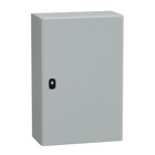 Wall mounted steel enclosure, Spacial S3D, plain door, without mounting plate, 600x400x200mm, IP66, IK10
