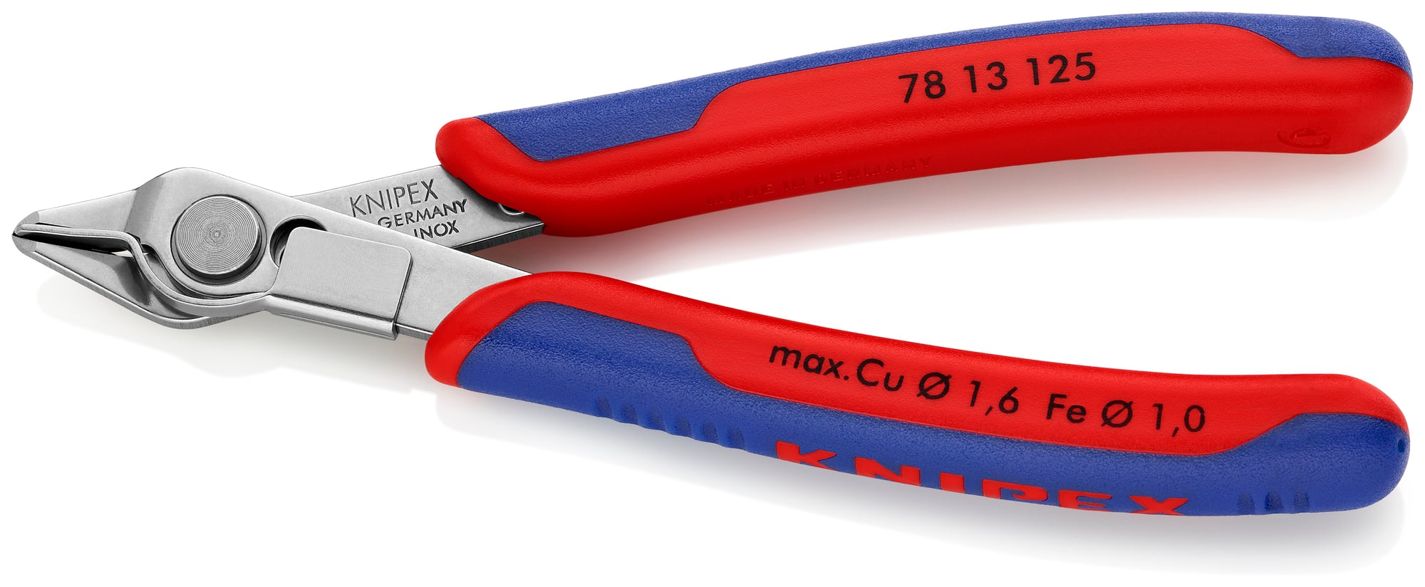 Electronics Super Knips, 5 in., Multi-Component, Polished, Flush Cut, Oval Head, Up to 3/64 in. Medium Wire, Lead Catcher
