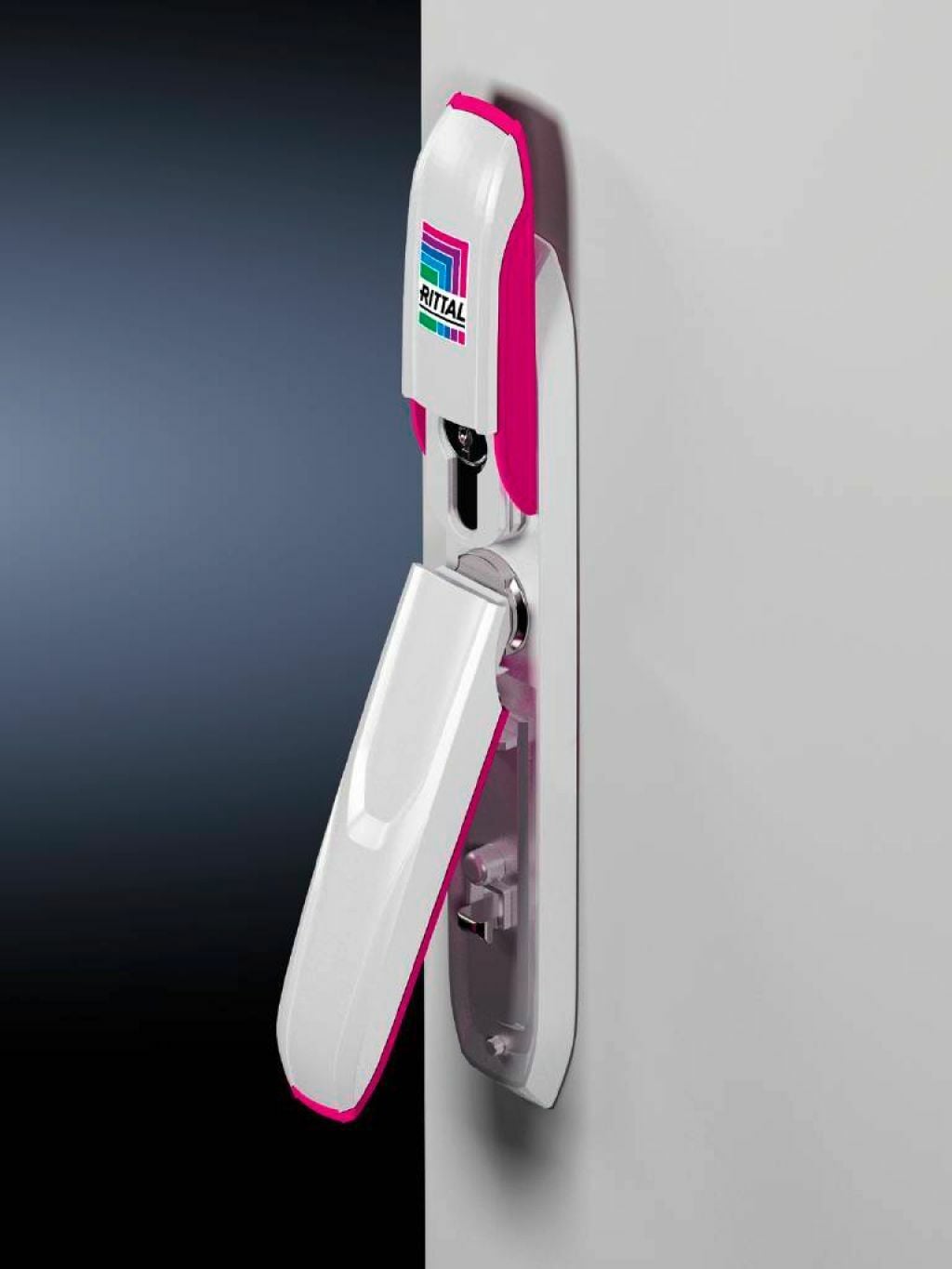 Comfort handle AX for compact enclosures AX with locking rod