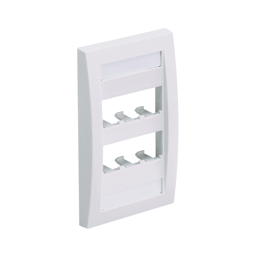 Faceplate, 6 Port, Single Gang, Executiv