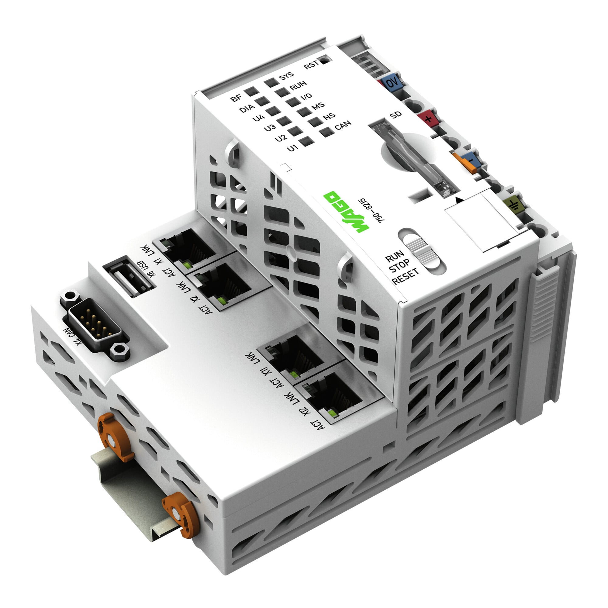 Controller PFC200; 2nd Generation; 4 x ETHERNET, CAN, CANopen, USB-A