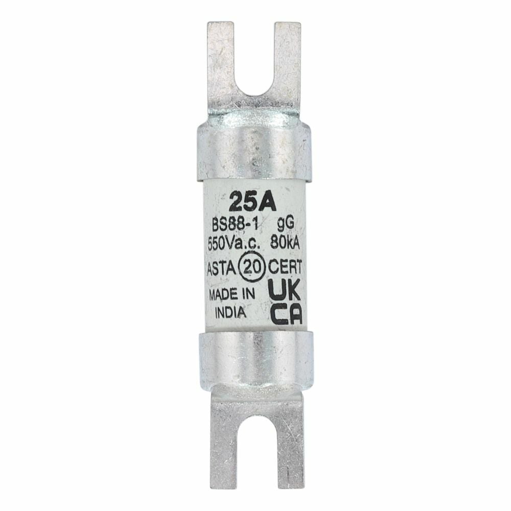 Fuse-link, LV, 25 A, AC 550 V, BS88/A1, 14 x 55 mm, gL/gG, BS