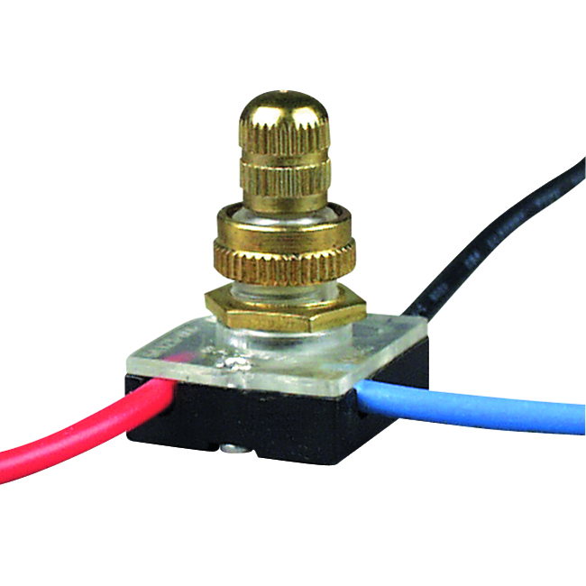 Rotary, single pole, two circuit, four position, heavy-duty, black, blue, red lead, 1st ON, 2nd ON, Both ON, OFF sequence. RU Listed.