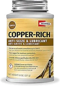 Copper-Rich High Temperature Anti-Seize and Lubricant, 8 oz