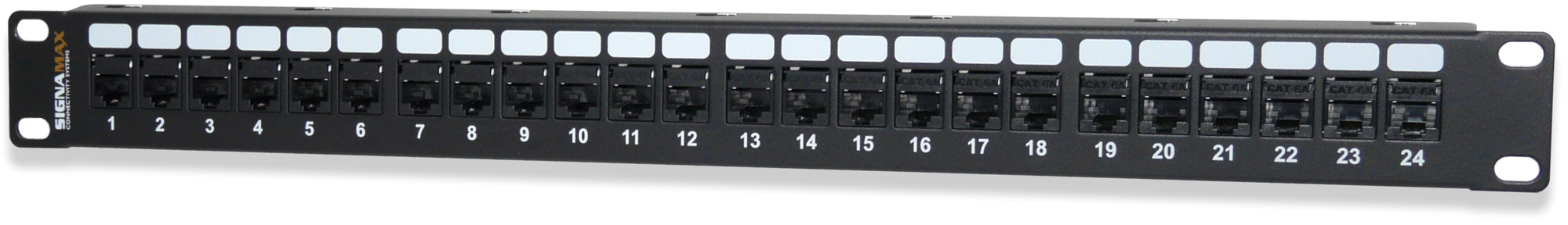 24-Port Category 5e MT-Series Unscreened Patch Panel, 1 RMU