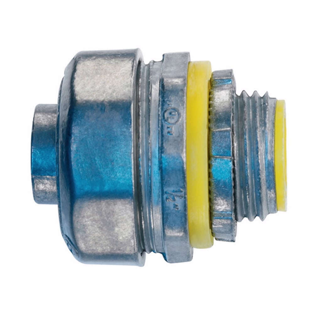 Eaton Crouse-Hinds series liquidtight connector, FMC, Straight, Insulated, Zinc die cast, 3"