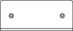SGL GANG PLATE BLANK