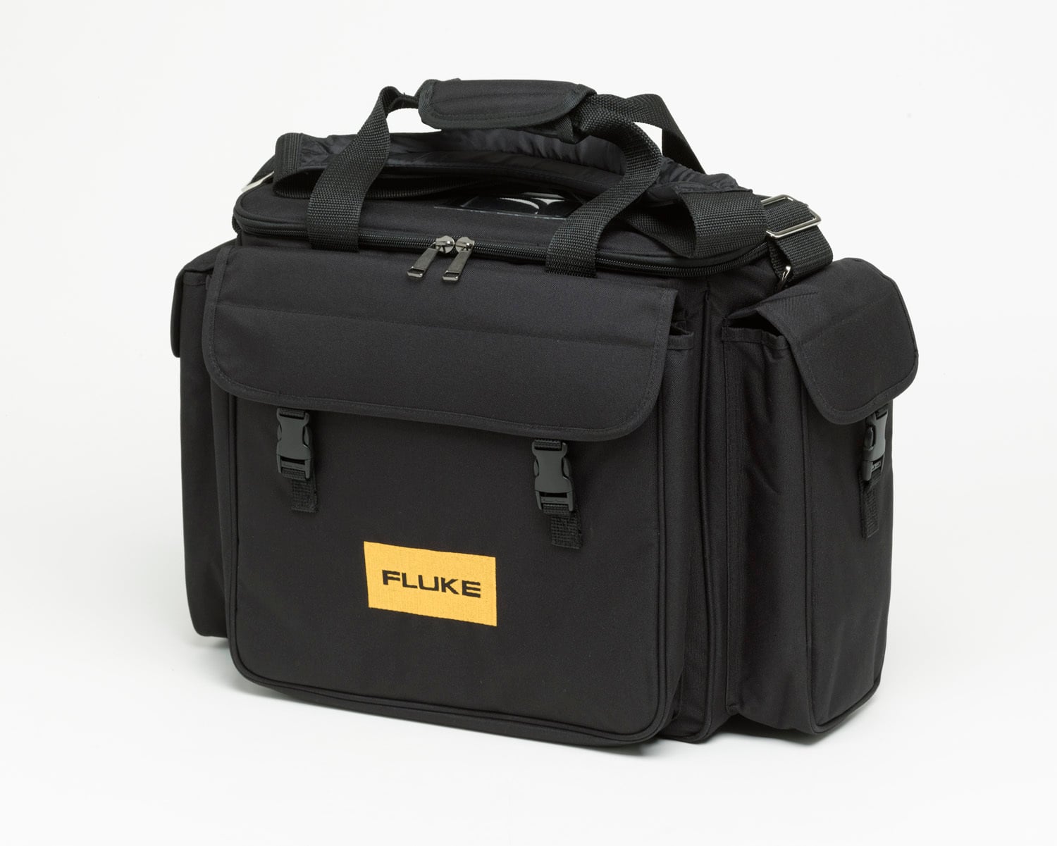 Soft shell carrying case for the Fluke 1730 Energy Logger and accessories.