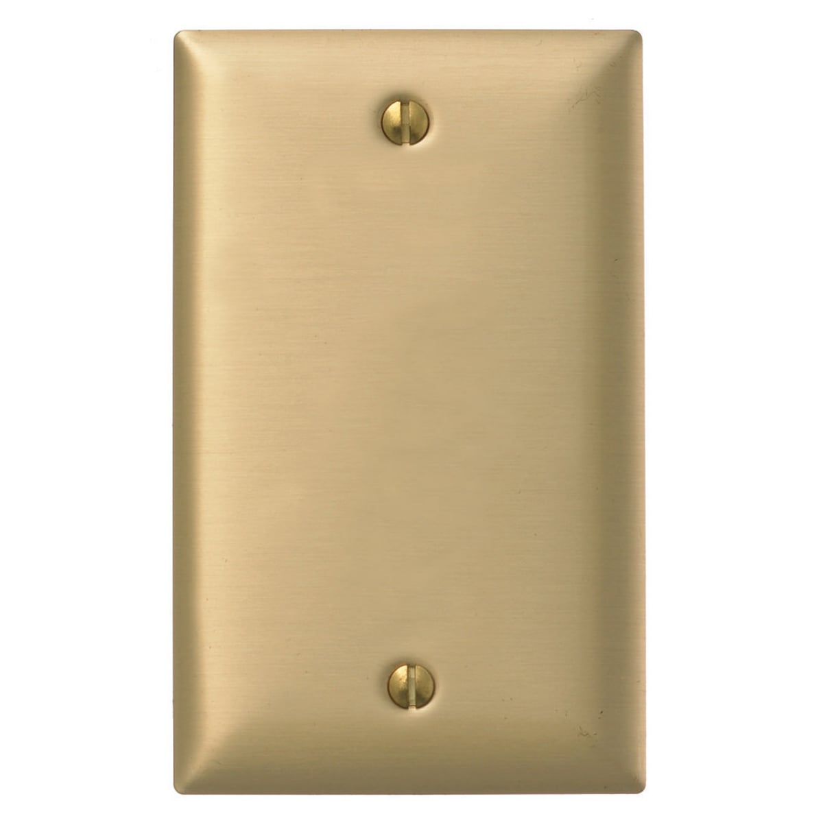 Wallplates and Boxes, Metallic Plates, 1- Gang, Blank, Standard Size, Brass