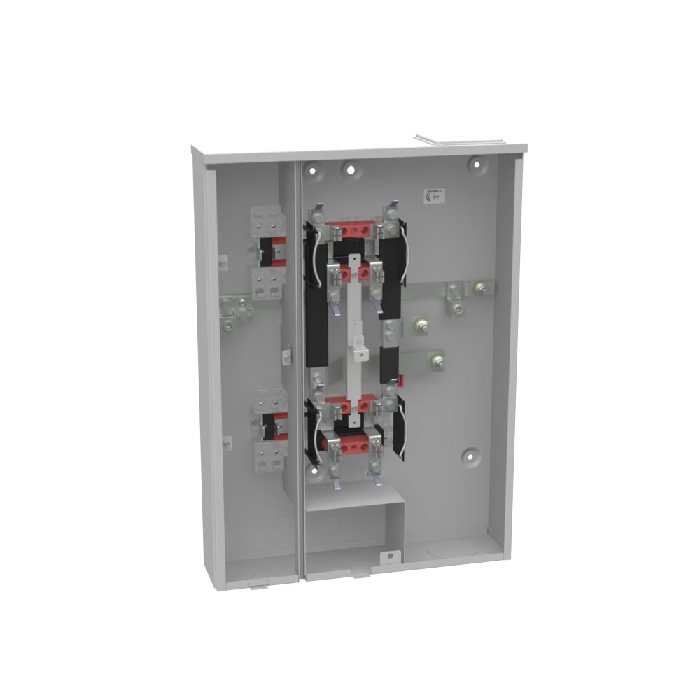 U2862-X-KK 4 Term, Ringless, Large Closing Plate, Horn Bypass, 2 Position, 2-200 Amp, Main Breaker Provision