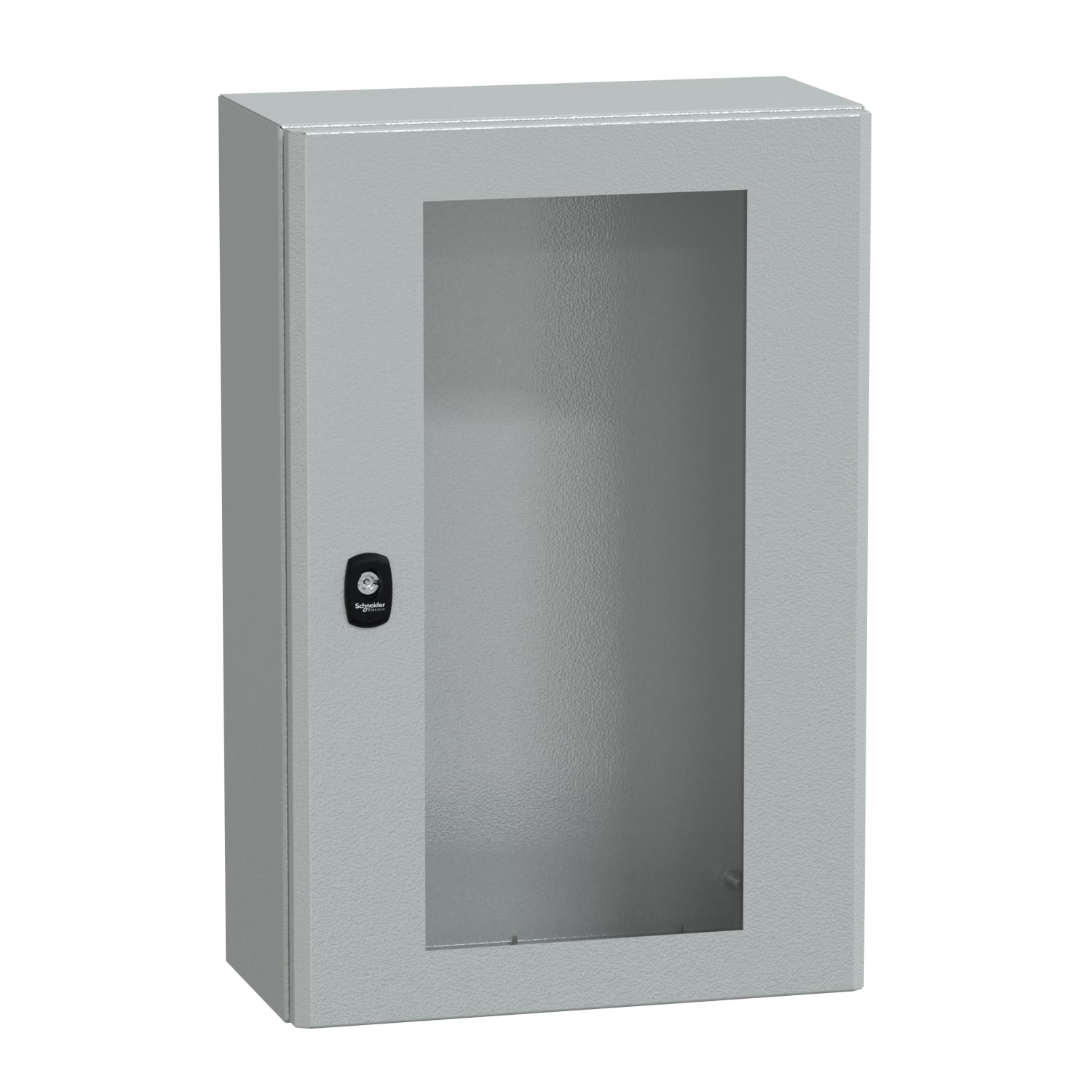 Wall mounted steel enclosure, PanelSeT S3D, transparent door, without mounting plate, 600x400x200mm, IP66, IK08