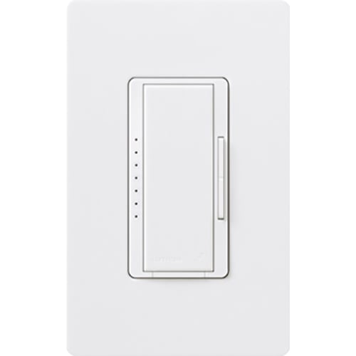 RadioRA 2 Dimmer, Incandescent/Halogen, Magnetic Low-Voltage, Multi-location/single-pole, neutral required, 120V/1000W in white
