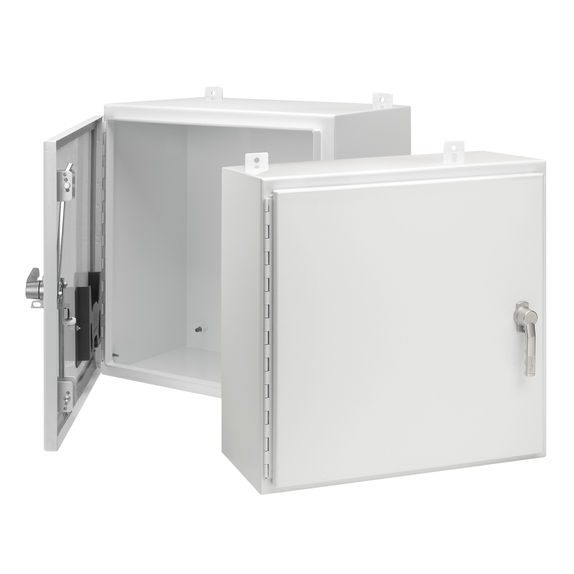 Single-Door Enclosure with 3-Point Latch 4X, 60x36x12, White, SS 304