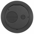 Hubbell Wiring Device Kellems, Floor Boxes, CFB2G Series, RoundFurniture Feed Cover Only, 6" Diameter, Black