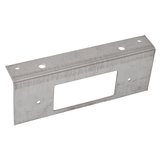 Device Plate, Galvanized Steel, GFI Receptacle, For use with Four Gang Recessed Service Floor Box, 126 Cubic Inches for Device Access and 40 Cubic Inches for Device Compartments, Length 5-3/4 Inches, Width 2-3/4 Inches, Depth 2-1/2 Inches, 3/4 Inch and 1-1/4 Inch Knockouts, Galvanized Steel, Delivers Power, Communications and Data from Standard Conduit with No Exposed Service Fittings