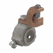 Eaton Crouse-Hinds series GLS grounding bushing, Rigid/IMC, Copper lug, #4-14 AWG, Malleable iron, 105C, Threadless, 1-1/4"