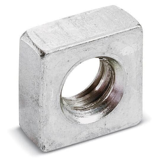 Nut, Unhardened Square, Size 1/2 Inch, Steel, For use with Spot Insert 452-TB