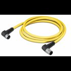 System bus cable; M12B socket; angled; M12B plug; angled; 5-pole; Length: 7 m