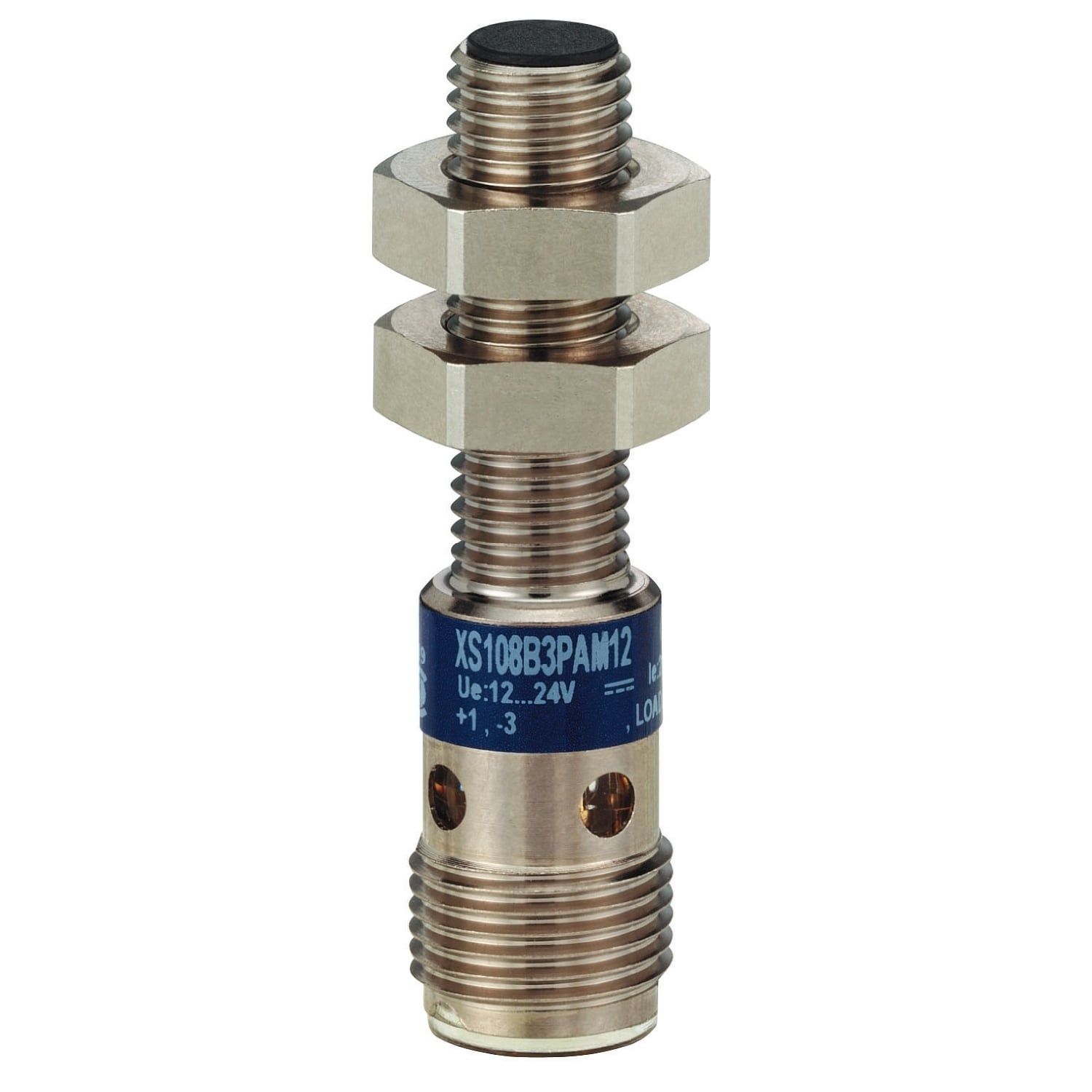 inductive sensor XS1 M8, L45mm, stainless, Sn2.5mm, 12..24VDC, M12