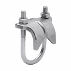Eaton Crouse-Hinds series RAC right angle type conduit clamp, Rigid/IMC, 316 stainless steel, 2-1/2"