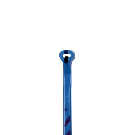 Striped Cable Tie for Binder ID, Blue/Purple Nylon 6.6 for Temperatures up to 85 Degrees Celsius (185 F), Length of 91mm (3.6 Inches), Width of 2.3mm (0.09 Inches), Tensile Strength Rating of 80 Newtons (18 Pounds), 50 Pack