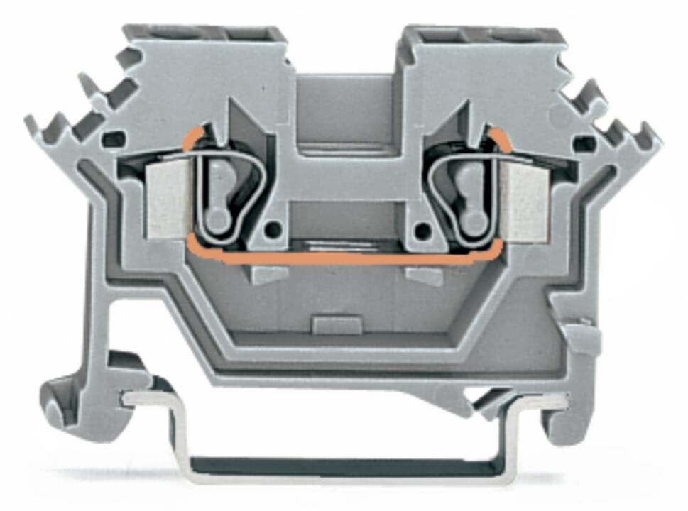 2-conductor through terminal block; 2.5 mm; suitable for Ex i applications; lateral marker slots; for DIN-rail 35 x 15 and 35 x 7.5; CAGE CLAMP; 2,50 mm; blue
