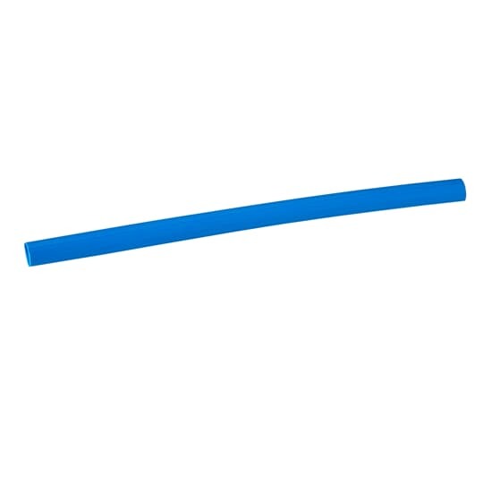 Thin-Wall Heat Shrinkable Tubing, Blue Cross-Linked Polyolefin, 1/4 Inch, Shrink Ratio 2:1, Length 4 Feet, Operating Temperature -55 to 135 Degrees Celsius, Non-Lined