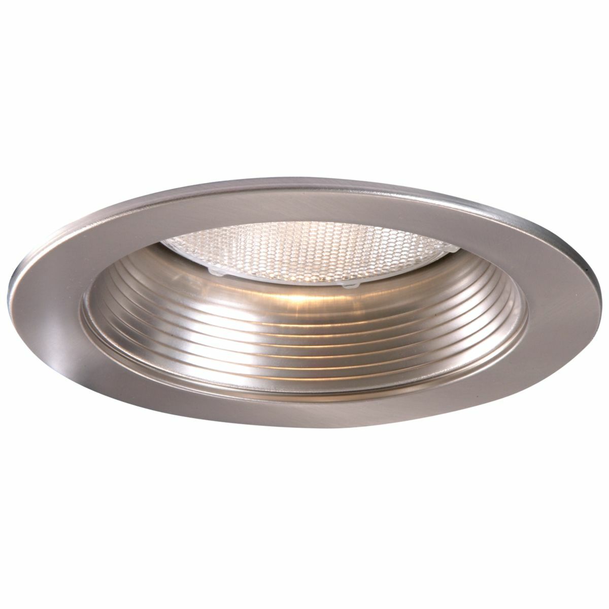 5" Trim Baffle Satin Nickel Trim with Satin Nickel Baffle
