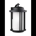 Crowell Large One Light Outdoor Wall Lantern - Black