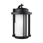 Crowell Large One Light Outdoor Wall Lantern - Black