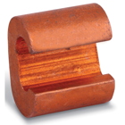 C-Crimps Copper Compression Connector, Run: 3/0 Str - 4/0 Str, Tap 1/0 Sol - 2/0 Str, Length 1-1/16 Inches, Height 1-5/8 Inches