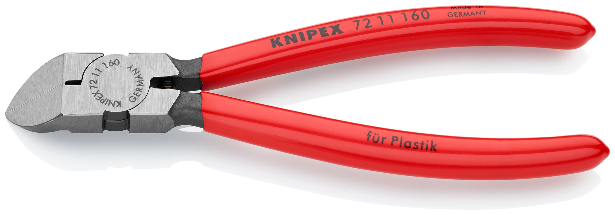 Diagonal Pliers for Flush Cutting Plastics 45° Angled, 6 1/4 in., Plastic Coating