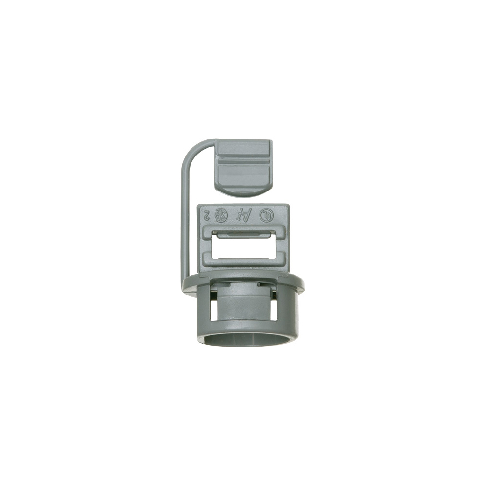 Non-metallic Push-In connector utilizes a wedge push in design for a secure grip with a knockout size of 1/2 inch only accepts 1-14/2 to 1-10/2 NM wire.