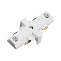 White Mini Straight Track Lighting Connector