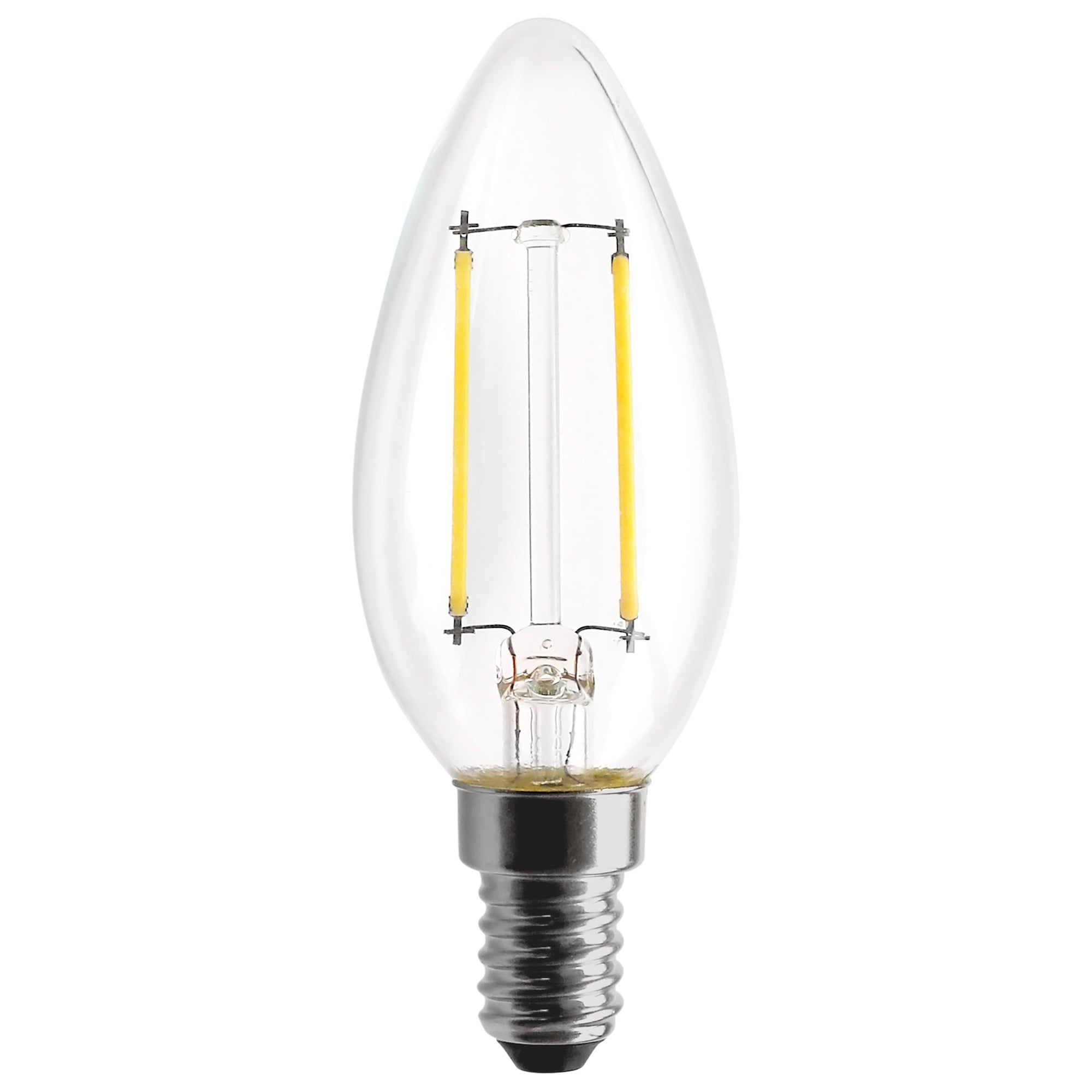 4.5 Watt B11 LED Lamp - Clear 350 Lumens 3000K European Base 120 Volts