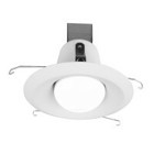 6 in. White Recessed Open Splay Trim