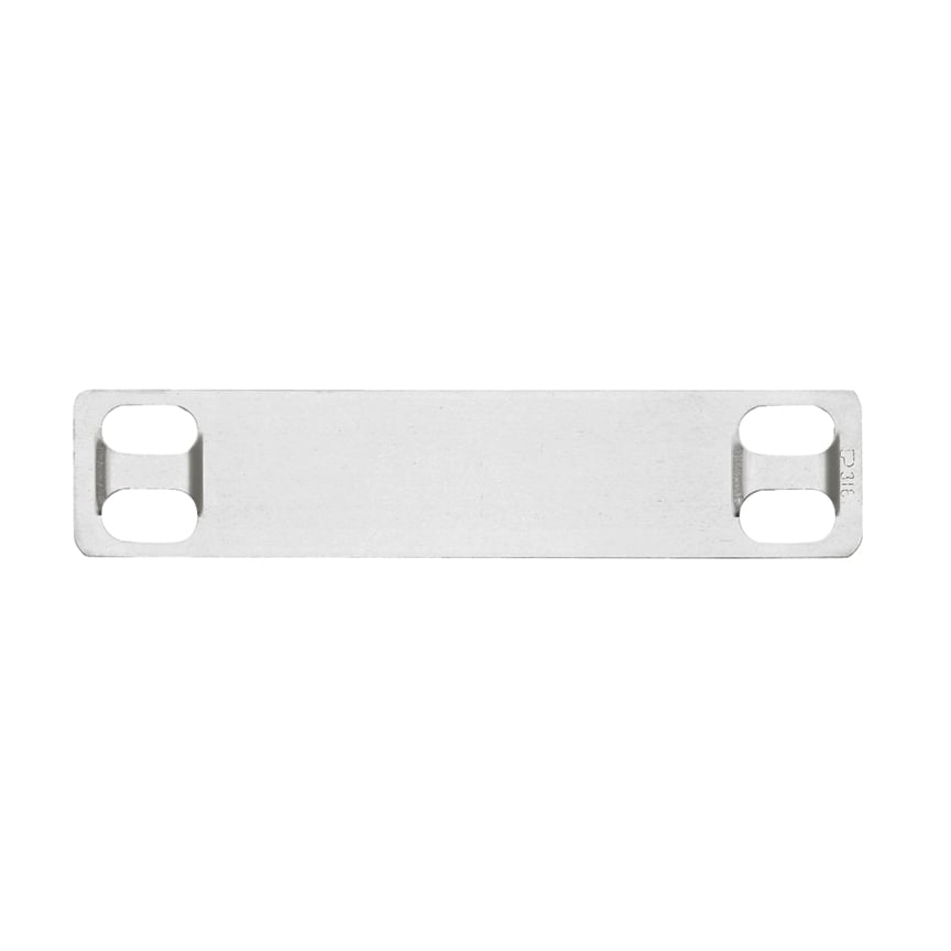 Marker Plate, 316 SS, 4 Hole, 3.5IN x  .7