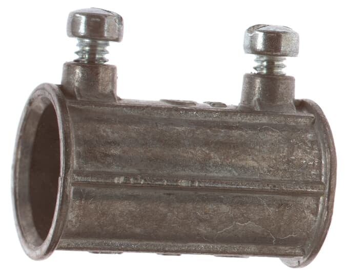 Coupling, Set Screw, Conduit Size 1 Inch, Length 2 Inches, Width 1-7/16 Inch, Die Cast Zinc