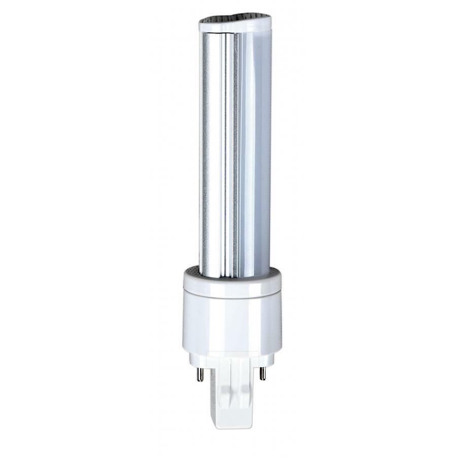 Light Bulb - 6 Watt LED PL 2-Pin - 3000K - 500 Lumens - GX23 Base - 50000 Average Rated Hours - 120' Beam Spread - 120-277V