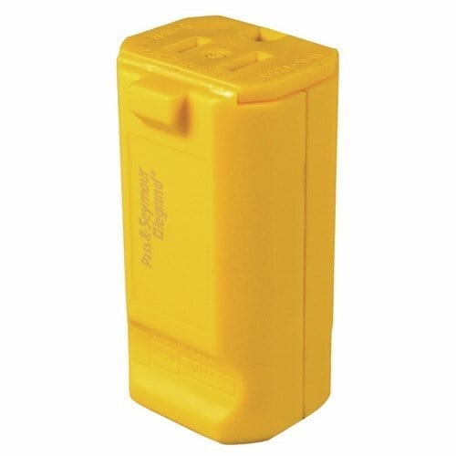 15amp 125v, Straight Blade Connector 2pole 3wire, Yellow