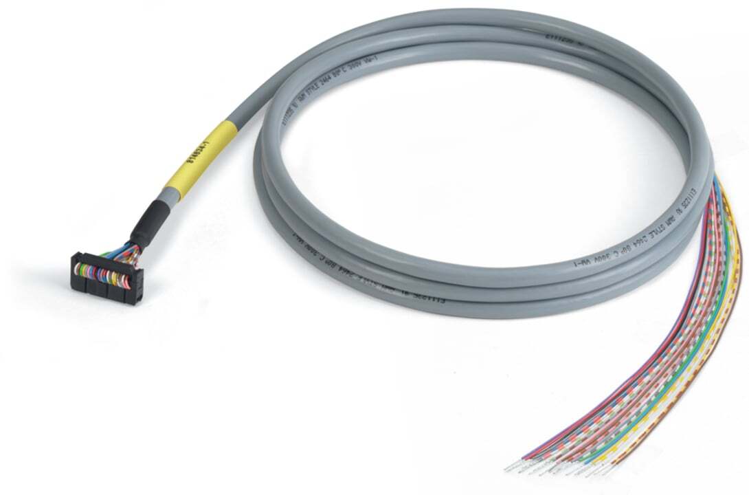 Connection cable; 20-pole; Pluggable connector per DIN 41651; open-ended; Length: 2 m; Conductor cross-section: 0.14mm; UR components