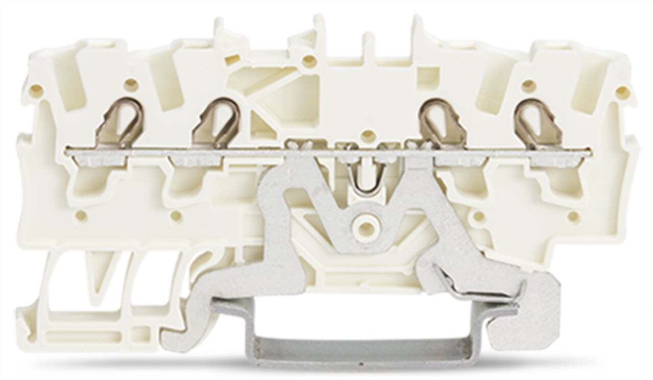 4-conductor shield terminal block; 1.5 mm; side and center marking; for DIN-rail 35 x 15 and 35 x 7.5; Push-in CAGE CLAMP; 1,50 mm; white