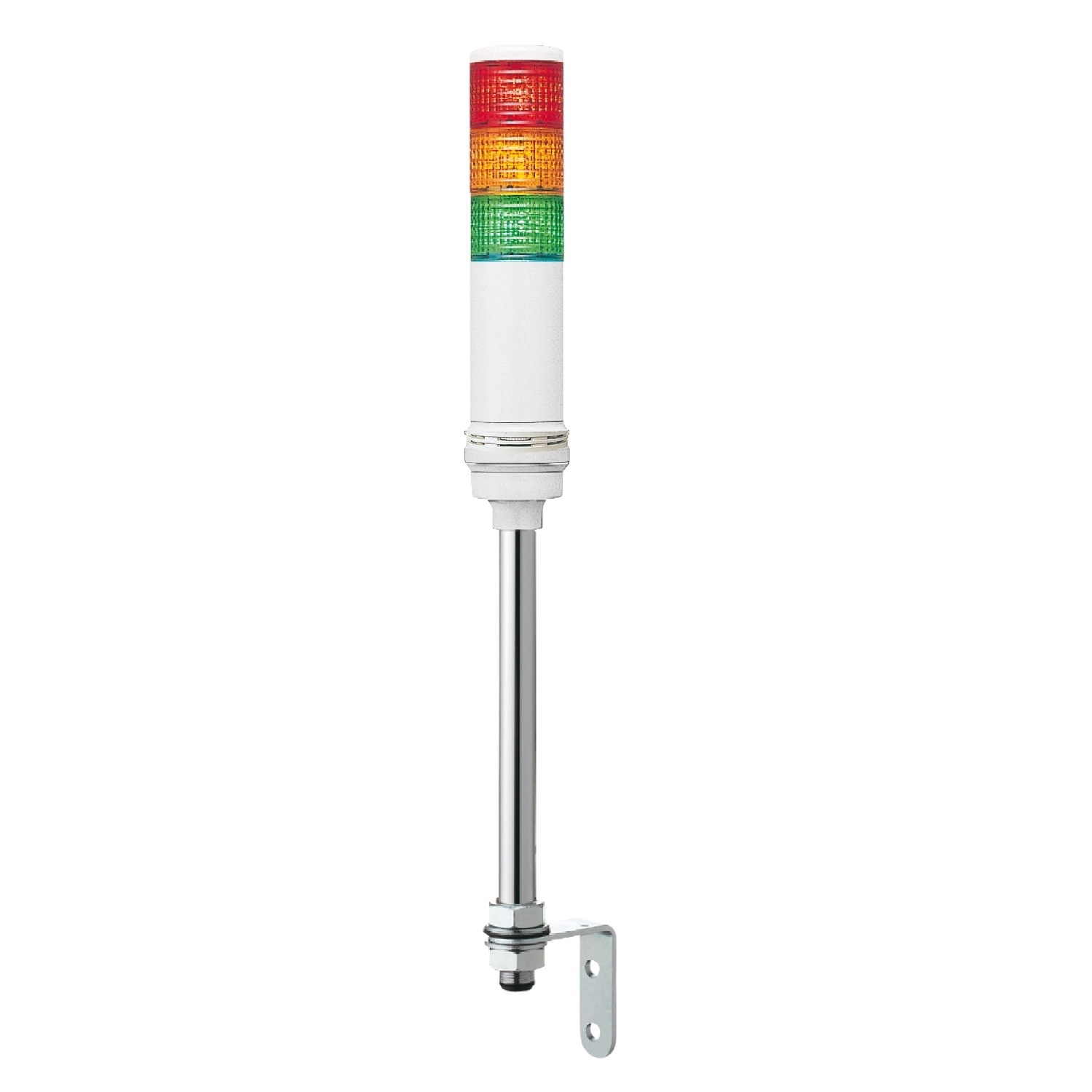 Monolithic pre wired tower light, Harmony XVC, plastic, red orange green, 60mm, tube mounting, steady or flashing, buzzer, IP23, 24V AC DC