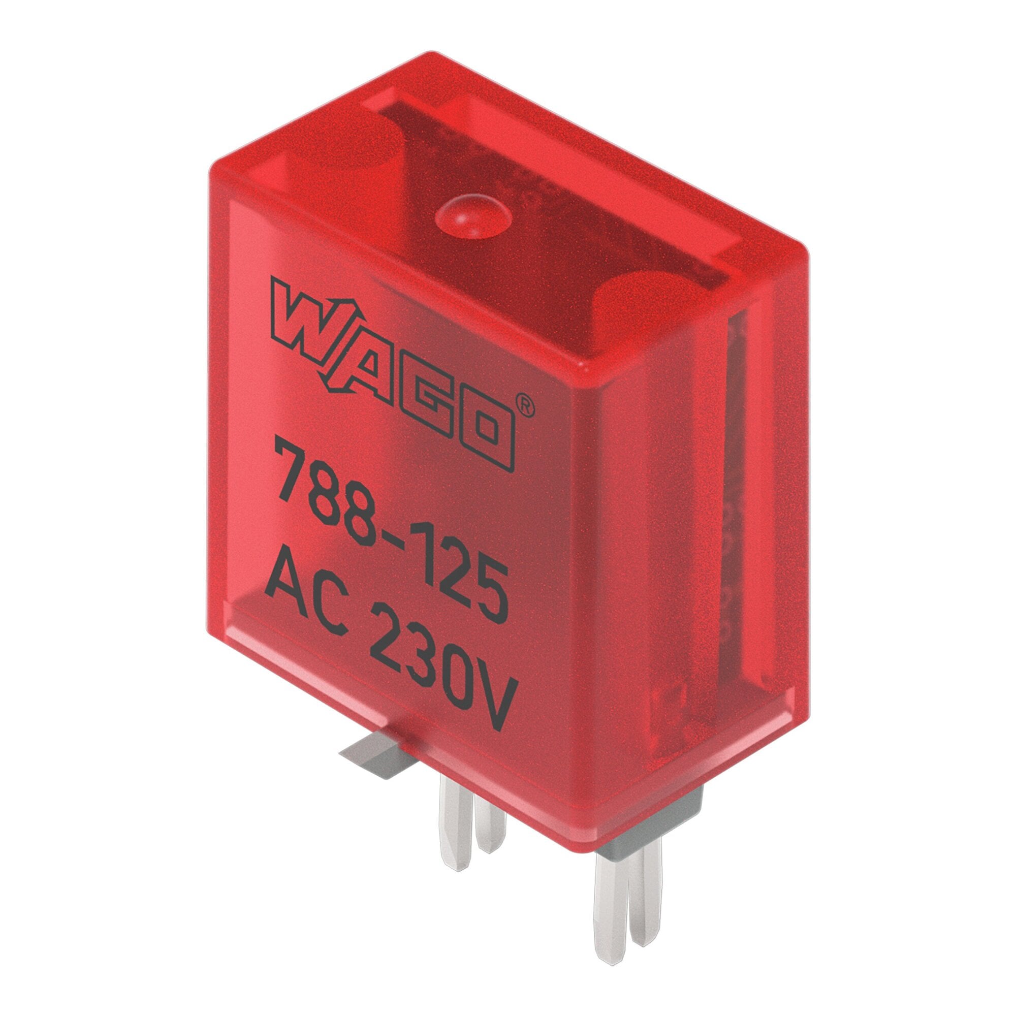 Accessories for relay modules; Operation status indicator: red; Nominal operating voltage: 24 VDC